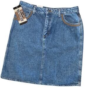 Wrangler Blue Denim Mini Skirt